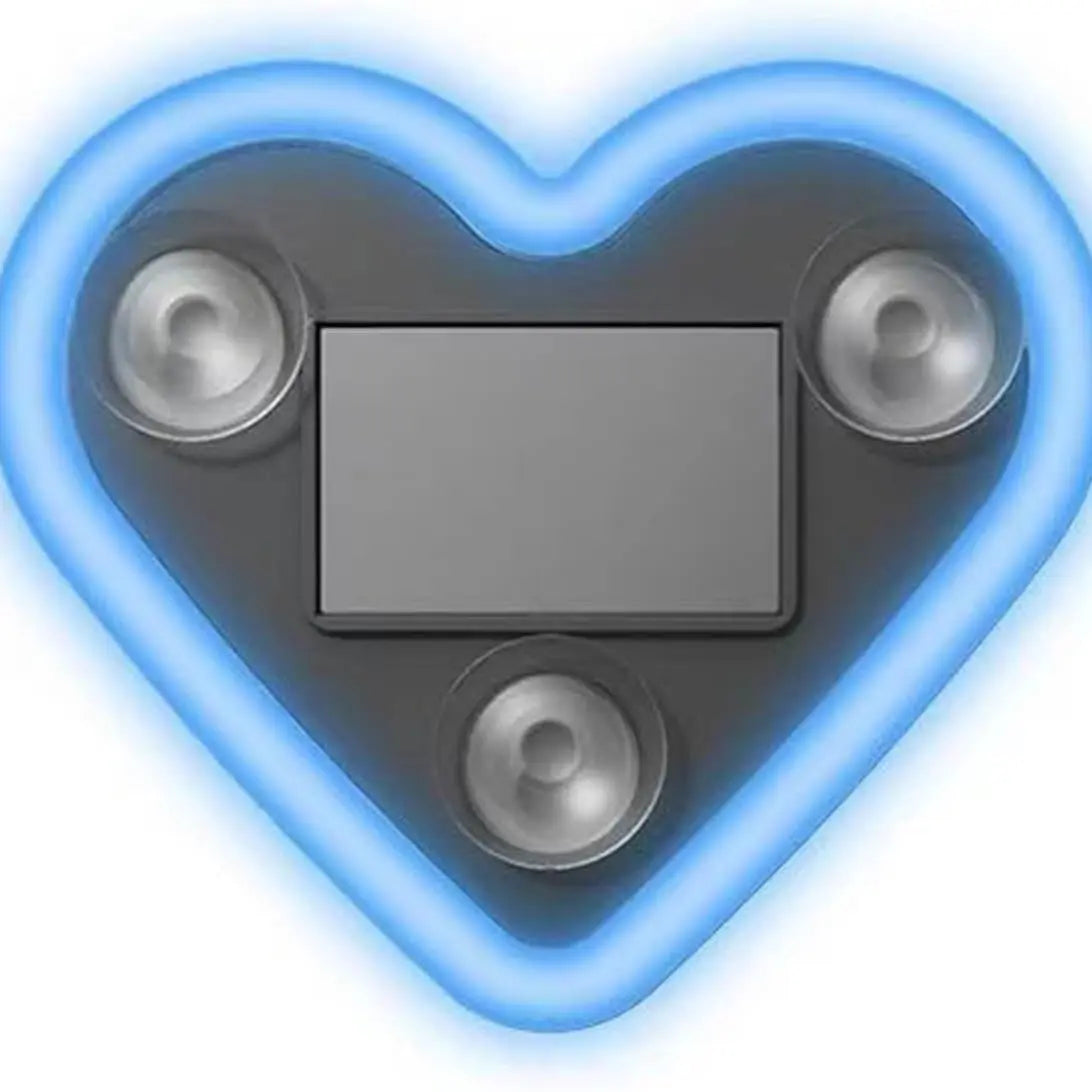 Car LED Ambient Light-Solar-Powered Heart-Shaped LED Neon Light, Solar-Powered Heart-Shaped Atmosphere Light with 3 Modes,Lp65Waterproof, for Romantic Car Interior Andoutdoor Decor