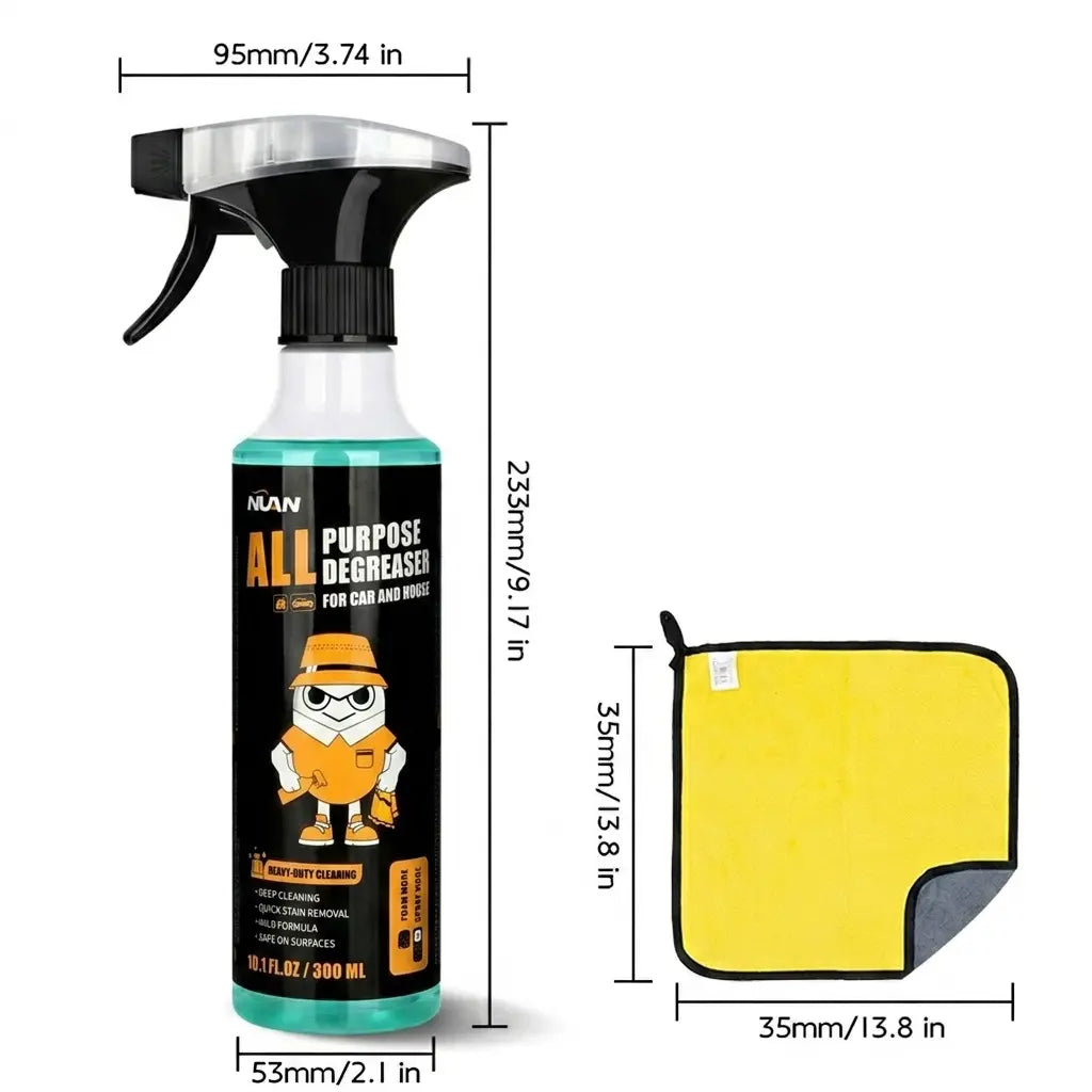 Nuan Heavy Duty Degreaser Professional High-Efficiency Degreaser, Fast Grease & Grime Removal, Time-Saving & Labor-Saving!Nuan Heavy Duty Degreaser