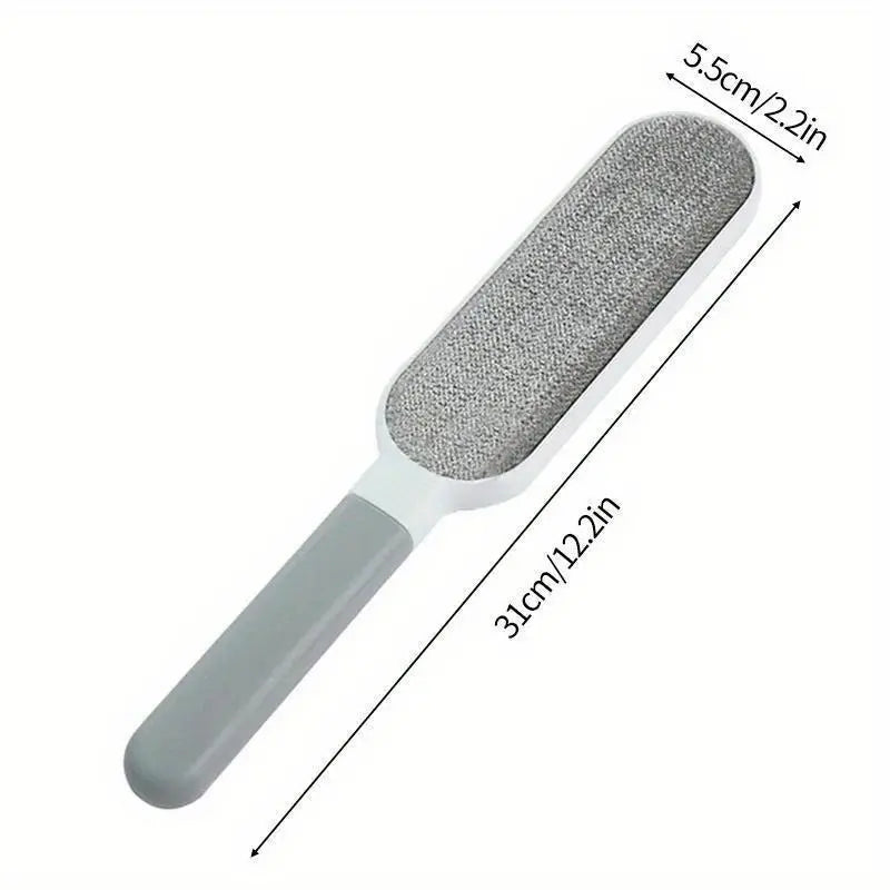 2 Pack Furniture Lint Remover Brushes, Double Sided Self Cleaning Loose Hair Catcher for Pet, Hair Cleaner for Clothes, Sofa, Carpet