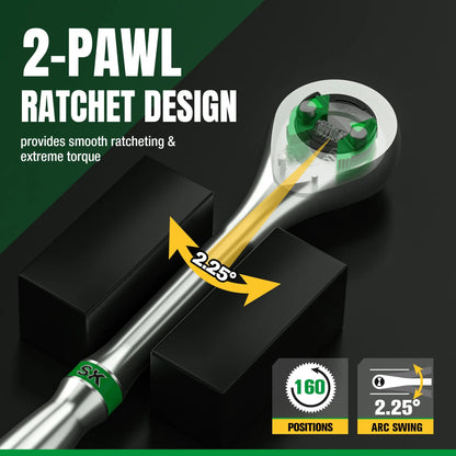 1/4" Drive, 160-Position Chrome Ratchet, 5.9" Long, #SK01000