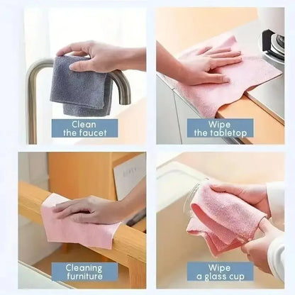 Reusable Microfiber Cleaning Cloth Roll, 196.85-Inch Long Wipe, Kitchen Towel Replacement, Multipurpose Cleaning Cloths, Multi-Purpose Cleaner for Home Use Summervibes