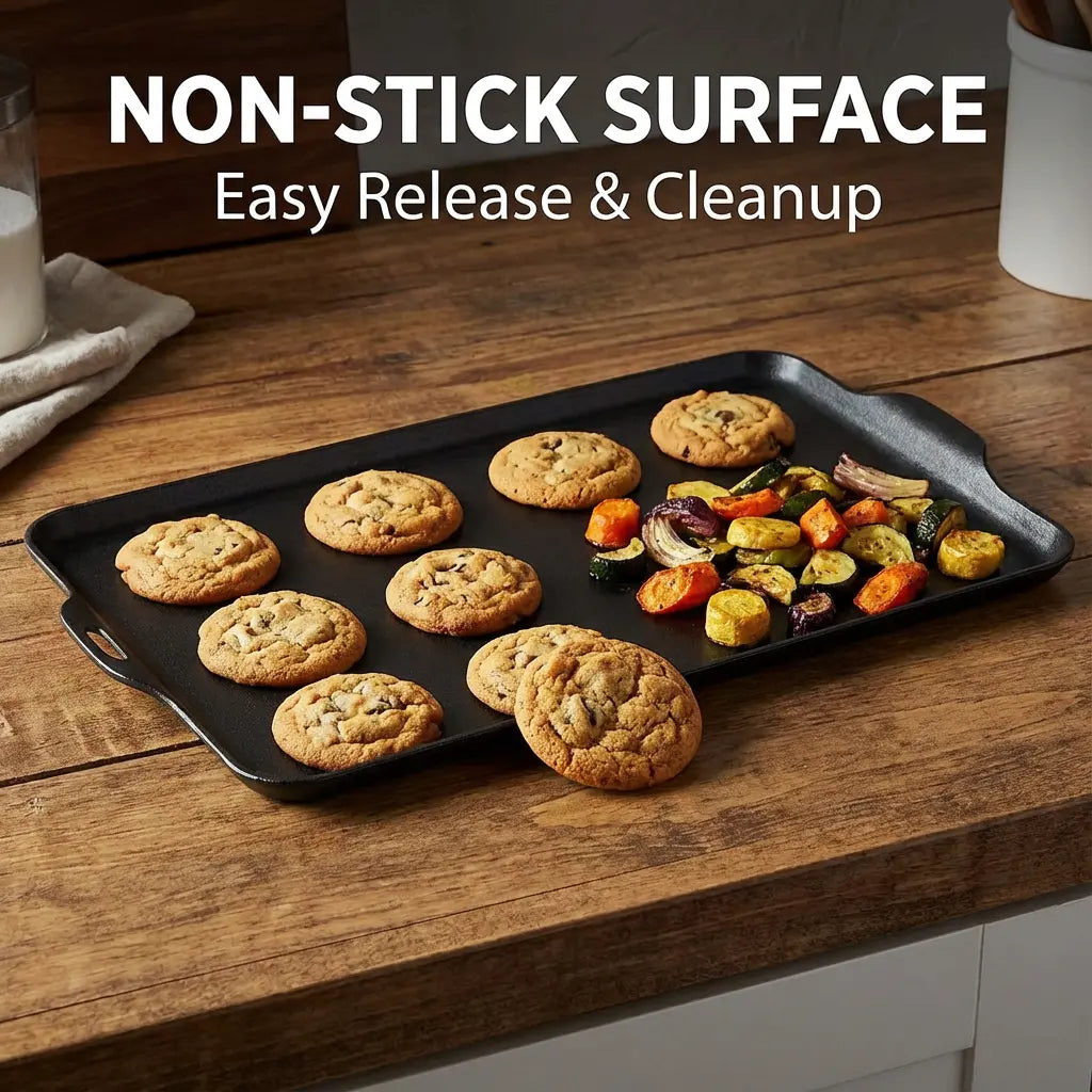 AORAN Dishwasher-Safe Ceramic Baking Pan Is a Non-Stick, Food-Grade Baking Pan That Is Teflon-Free and Perfect for Baking Bacon, Chicken Wings, Steak, Ham, Sandwich Bread, and Toast. It'S Also Great for Family Gatherings.