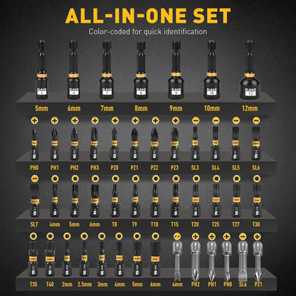 46 in 1 Magnetic Ratchet Screwdriver Set, Multi-Bit Screwdriver Kit, Nut Driver Set, Detachable Ratchet Handle with Storage Case, Repair Tool Kit for Furniture, Computer, Bicycle