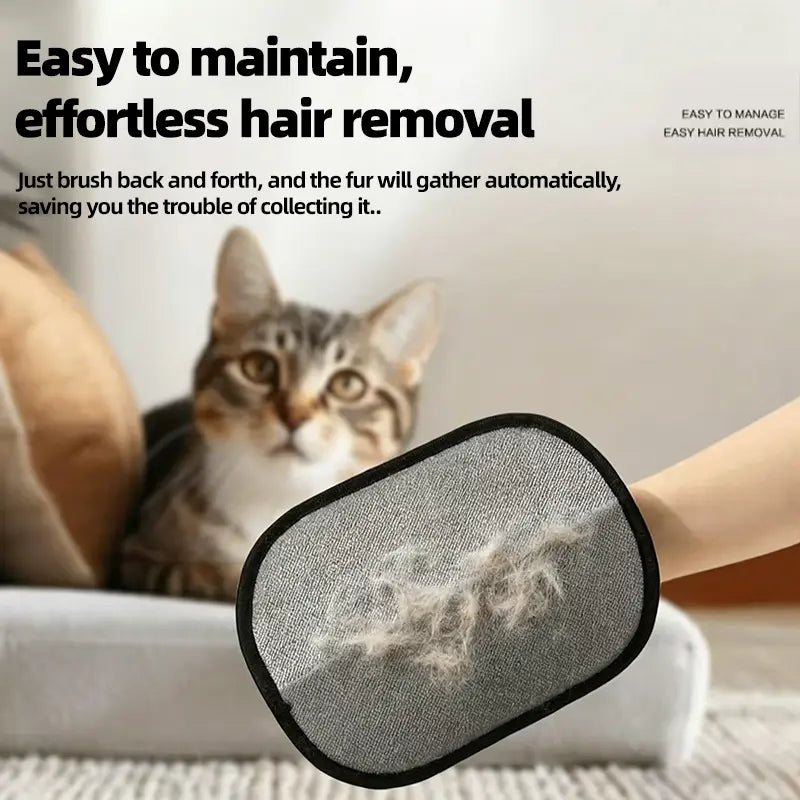 Pet Hair Remover, Electrostatic Pet Hair Removal Gloves, Cat&Dog Hair Remover for Couch, Furniture, Carpet, Car Seat. Shedding Brush Reusable
