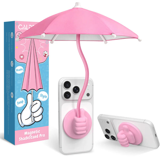 Phone Umbrella for Sun Shade Magnetic: Universal Thumbs up Cell Phone Umbrella for Iphone Beach Outdoor Pool Travel Sunshade UV Protection Adjustable Funny Gadgets for Women Teens Girls Boys Men Easter Gifts Sun Umbrella Holder