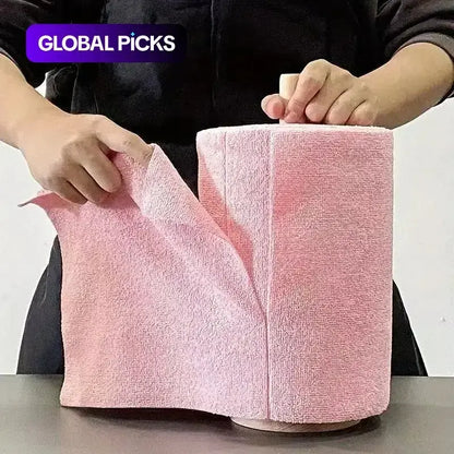 Reusable Microfiber Cleaning Cloth Roll, 196.85-Inch Long Wipe, Kitchen Towel Replacement, Multipurpose Cleaning Cloths, Multi-Purpose Cleaner for Home Use Summervibes
