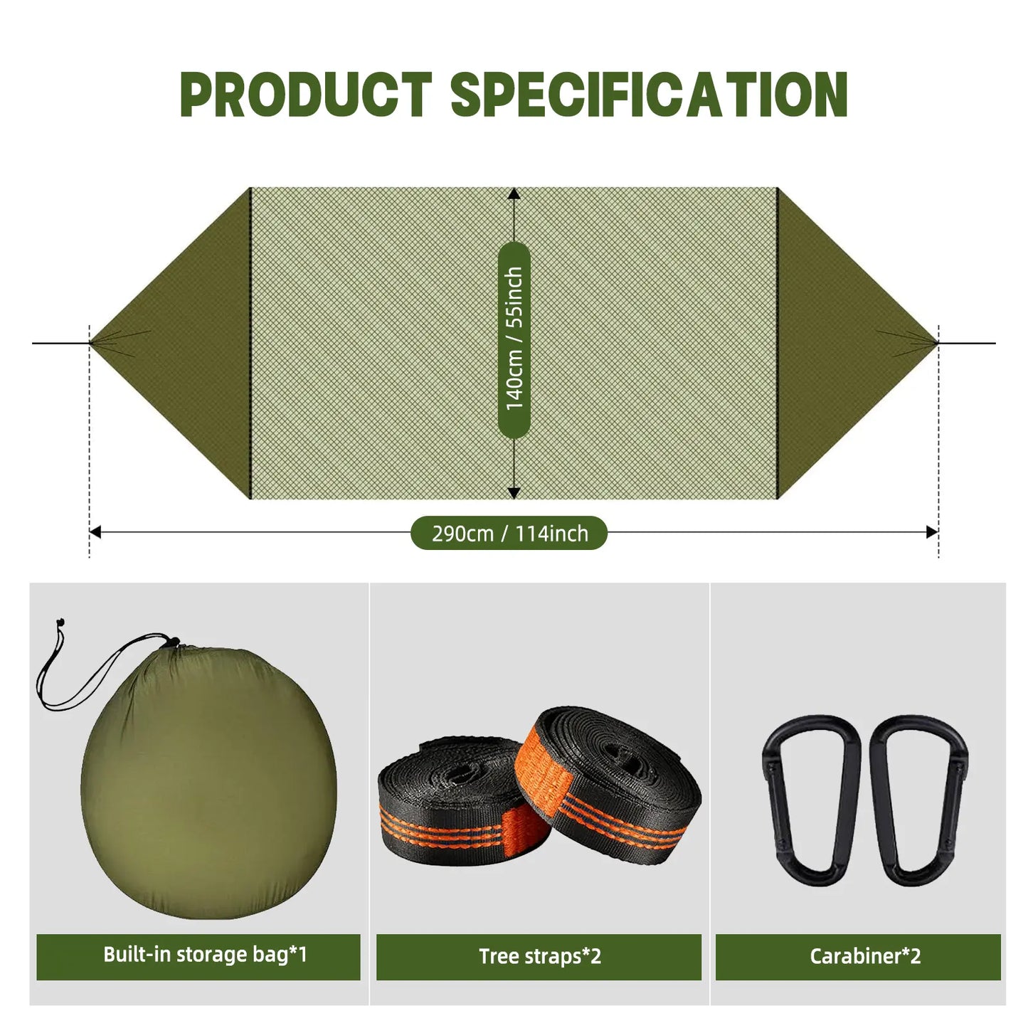 Camping Hammock with Mosquito Net, Automatic Quick-Open Outdoor Hammock for Camping and Picnicking, Portable Hammock with Straps, Attached Carry Bag