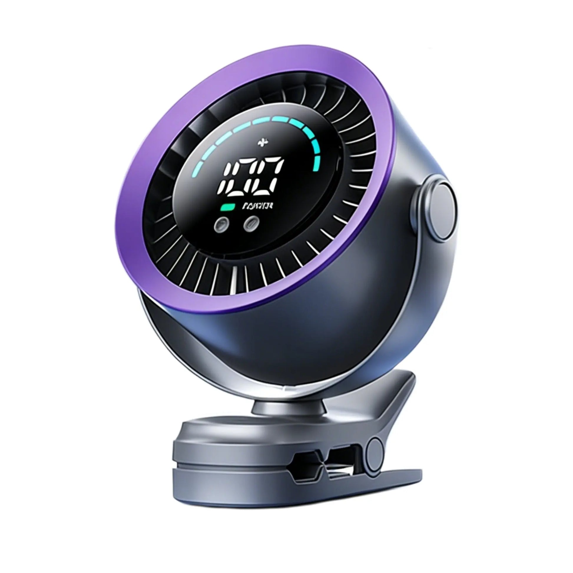 Rechargeable USB Desk Fan for Bedroom, 100 Speeds, 360° Rotation, Wall Mounted Design Small Portable Table Fan with LED Display, Quiet Personal Desktop Cooling Fans for Home Office