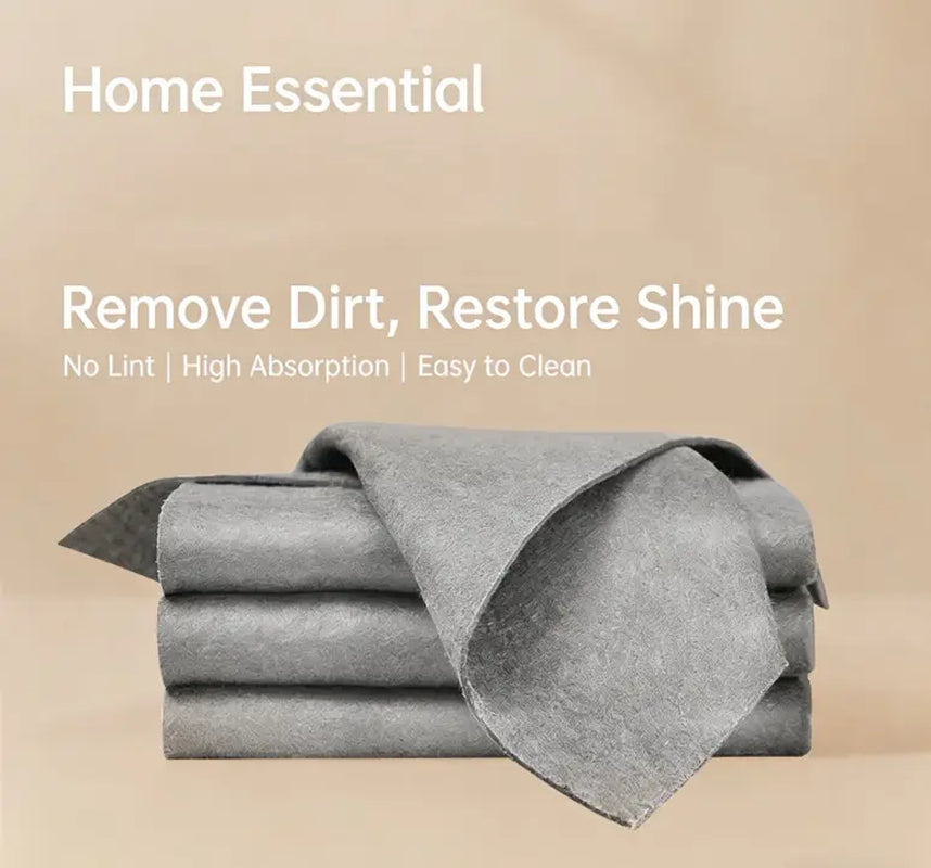 New Thickened Magic Microfiber Cleaning Cloth — Reusable, Streak-Free Rag for Windows, Glass, Cars; Super Absorbent, Lint-Free, Durable