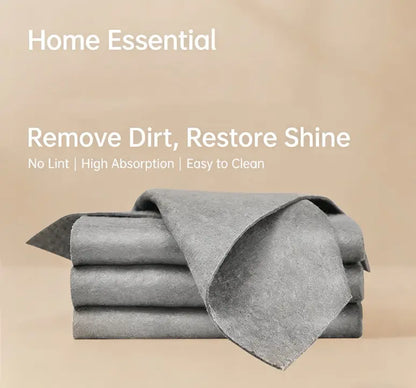 New Thickened Magic Microfiber Cleaning Cloth — Reusable, Streak-Free Rag for Windows, Glass, Cars; Super Absorbent, Lint-Free, Durable