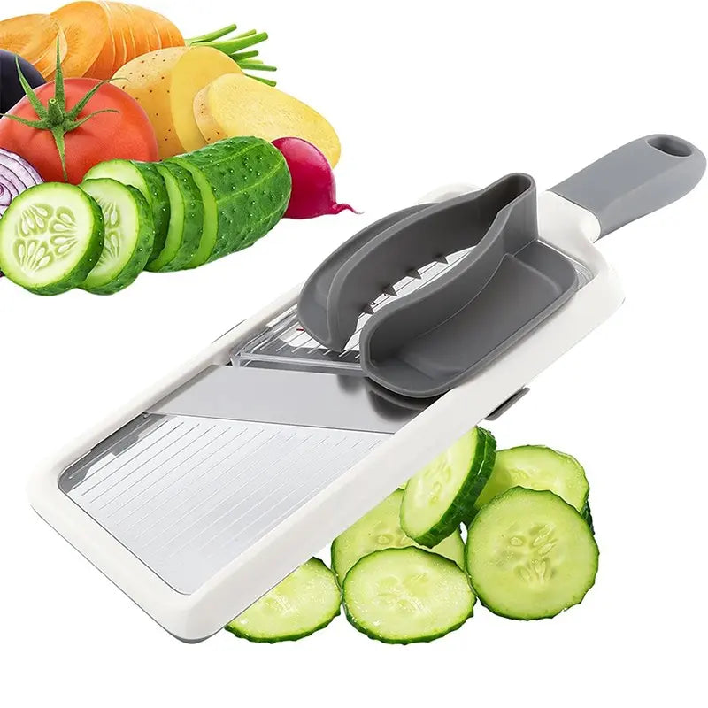 Reusable Kitchen Fruit Vegetable Cutter, Portable Veggie Slicer, Durable Vegetable Slicer, Multi-Function Slicer, Potato Masher, Carrot Grater, Essential Cooking Tool
