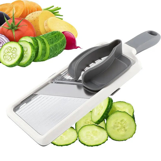 Reusable Kitchen Fruit Vegetable Cutter, Portable Veggie Slicer, Durable Vegetable Slicer, Multi-Function Slicer, Potato Masher, Carrot Grater, Essential Cooking Tool