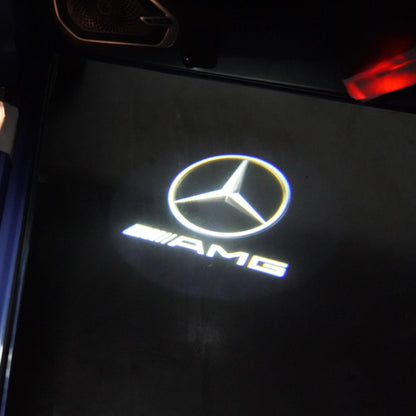 3D Shadow Lamp LED Door Logo Projector Cadillac SRX CT6 XTS ATS XT4 XT5 XT6 Dual Plug Water Pit Lamp Cadillac Welcome Light Car Door Projection Accessory