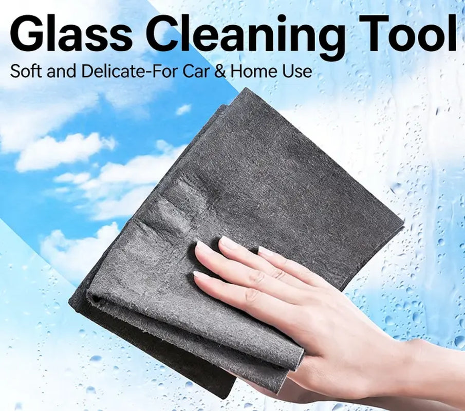 New Thickened Magic Microfiber Cleaning Cloth — Reusable, Streak-Free Rag for Windows, Glass, Cars; Super Absorbent, Lint-Free, Durable