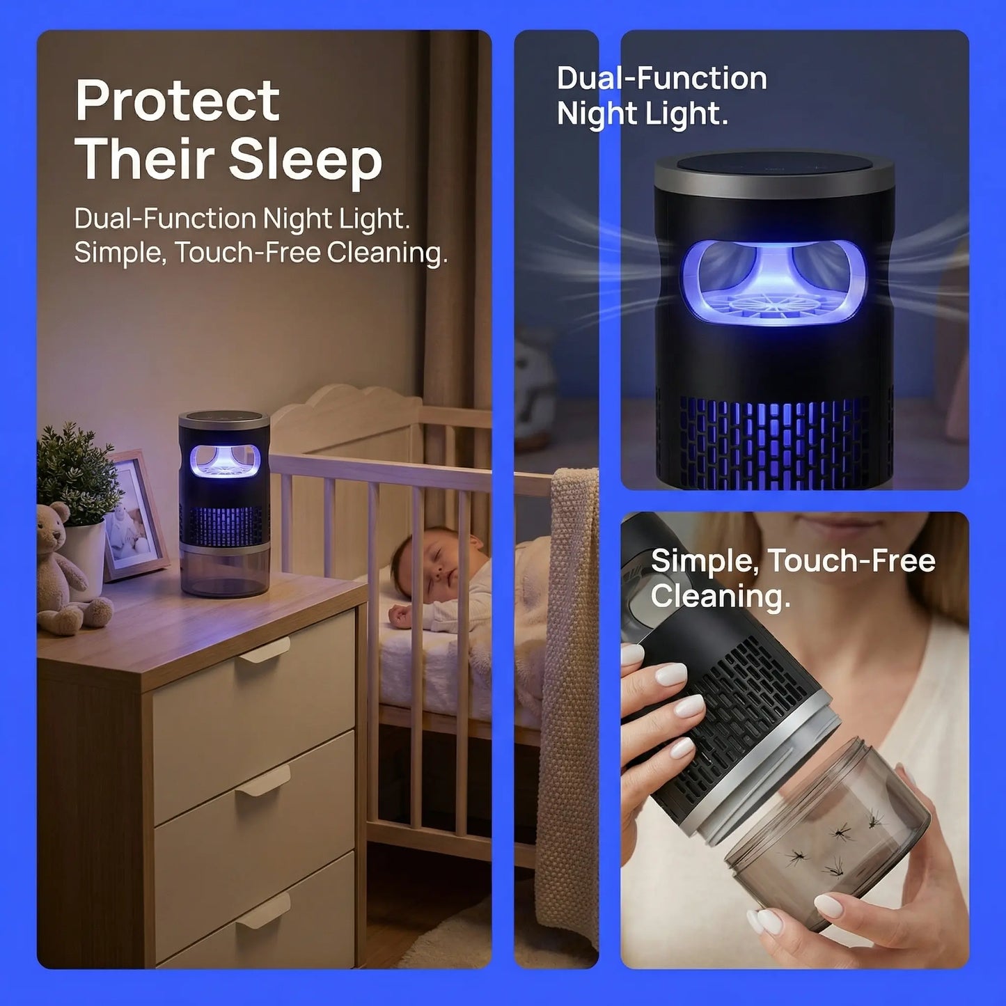 Zevo Flying Insect Trap,Bug Zapper,Mosquito Repellent Outdoor Patio,Bug Zapper Outdoor,Mosquito Zapper,Mosquito Trap,Indoor Bug Zapper,Flying Insect Trap,Uv Light Bug Zapper,With 18650 Battery Compartment,No Battery Included