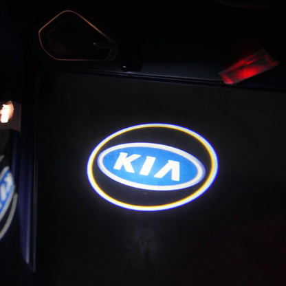 3D Shadow Lamp LED Door Logo Projector Cadillac SRX CT6 XTS ATS XT4 XT5 XT6 Dual Plug Water Pit Lamp Cadillac Welcome Light Car Door Projection Accessory
