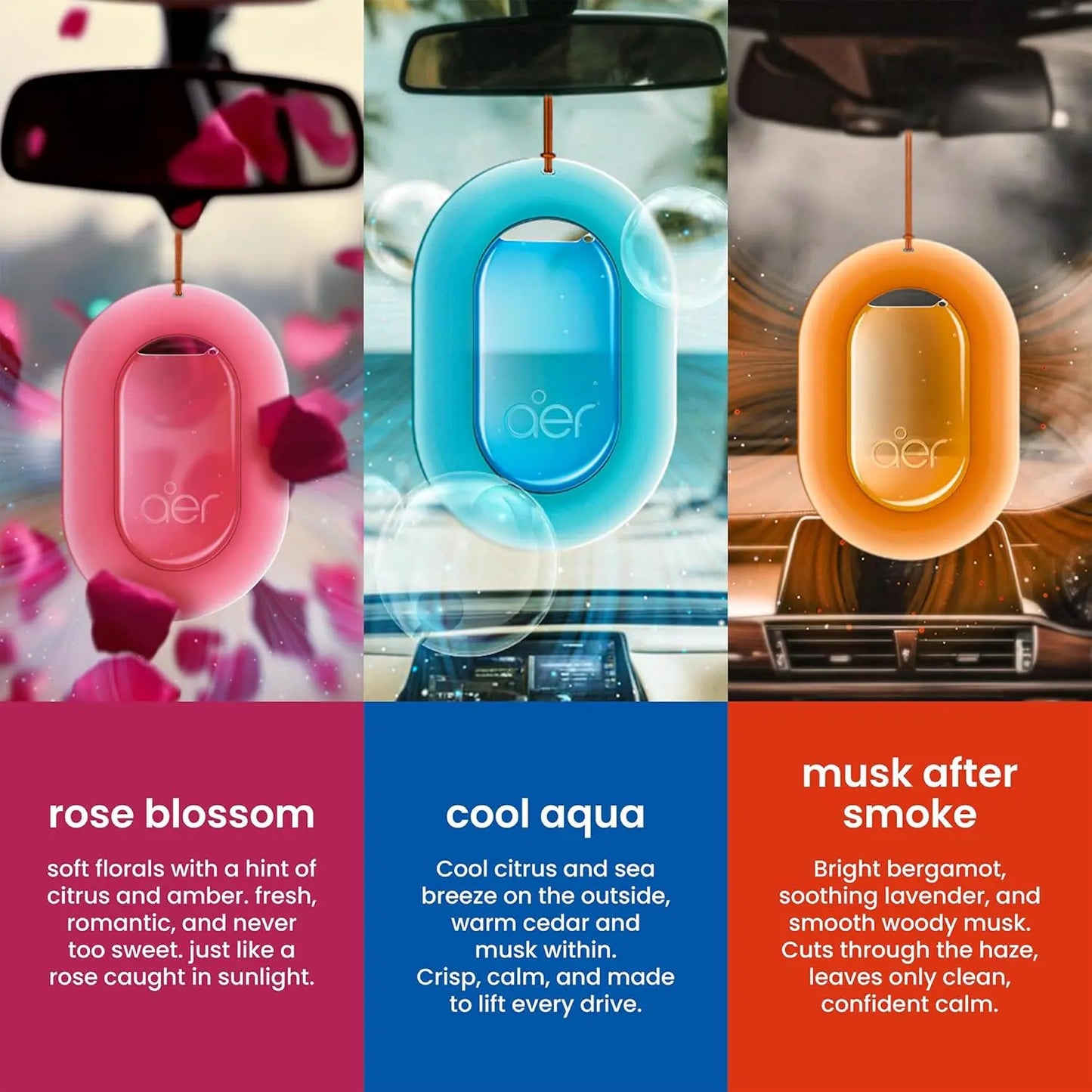 Godrej Aer O Hanging Car Freshener - Assorted Set of 3