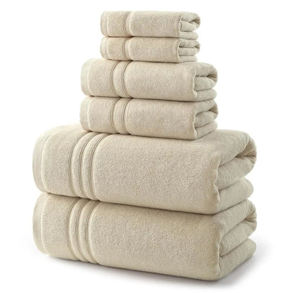 REDKISS Dark Gray Towels Set 6 Piece Cotton Towel Sets with 2 Bath Towels, 2 Hand, 2 Washcloths, 650GSM Hotel Quality, Soft, Highly Absorbent Towels for Bathroom Gym, Ideal Everyday Use