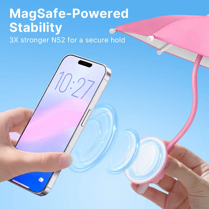 Phone Umbrella for Sun Shade Magnetic: Universal Thumbs up Cell Phone Umbrella for Iphone Beach Outdoor Pool Travel Sunshade UV Protection Adjustable Funny Gadgets for Women Teens Girls Boys Men Easter Gifts Sun Umbrella Holder