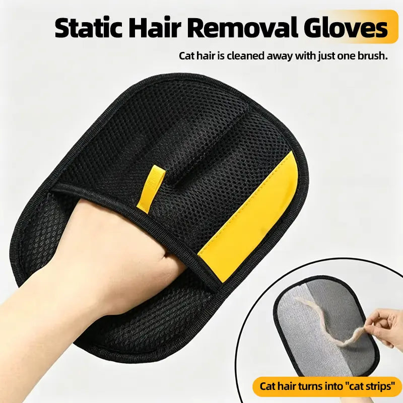 Pet Hair Remover, Electrostatic Pet Hair Removal Gloves, Cat&Dog Hair Remover for Couch, Furniture, Carpet, Car Seat. Shedding Brush Reusable