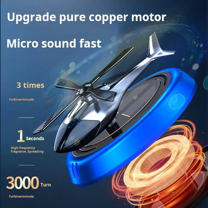 Solar-Powered Helicopter-Shaped Car Air Freshener - Creative Car Fragrance Decoration for RVs, SUVs, Small Cars, and Trucks - Ideal Valentine's Day Gift
