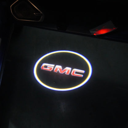 3D Shadow Lamp LED Door Logo Projector Cadillac SRX CT6 XTS ATS XT4 XT5 XT6 Dual Plug Water Pit Lamp Cadillac Welcome Light Car Door Projection Accessory