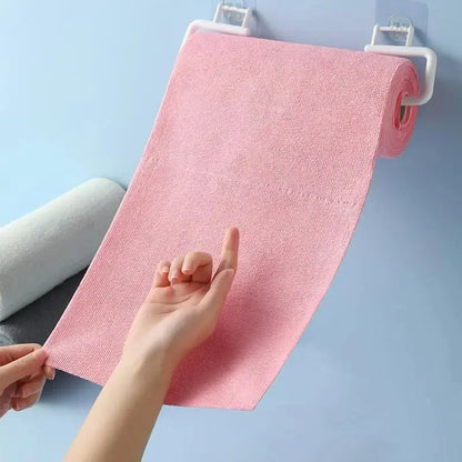 Reusable Microfiber Cleaning Cloth Roll, 196.85-Inch Long Wipe, Kitchen Towel Replacement, Multipurpose Cleaning Cloths, Multi-Purpose Cleaner for Home Use Summervibes