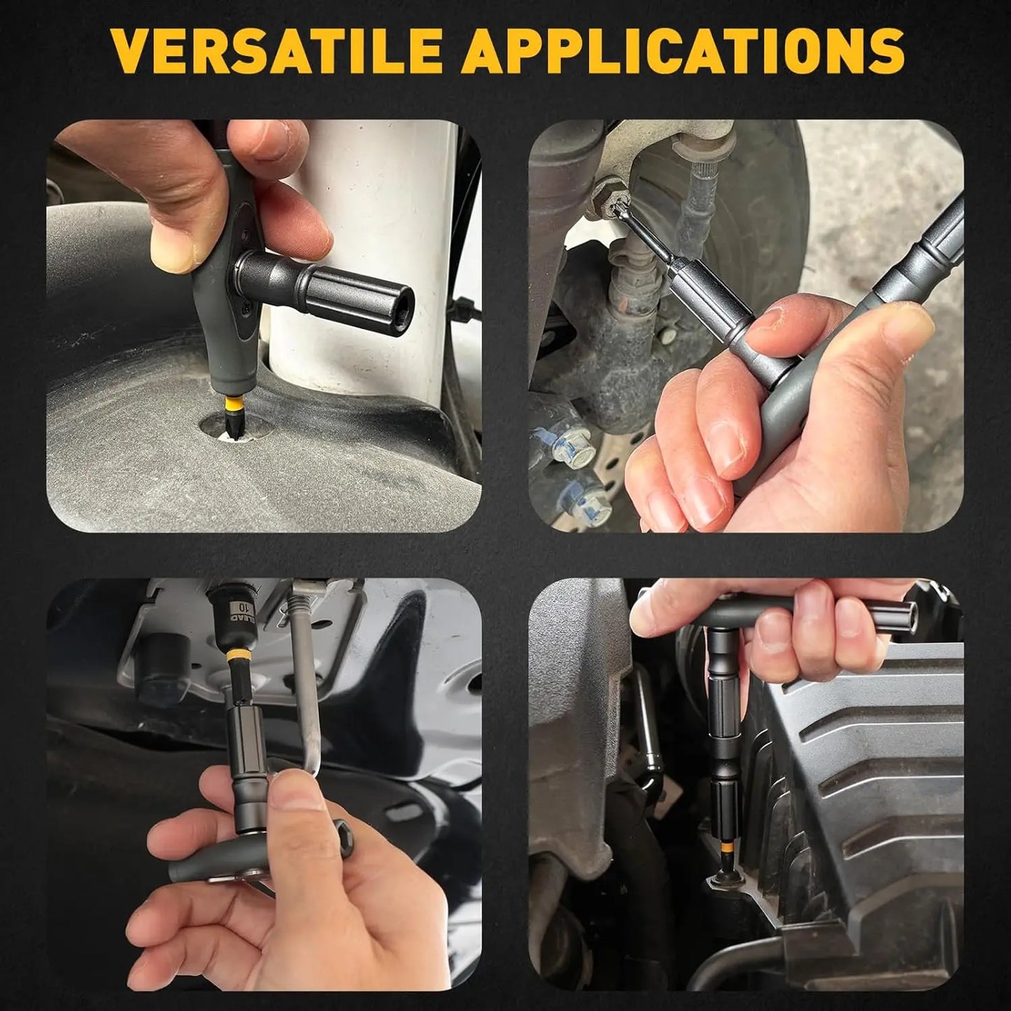 46 in 1 Magnetic Ratchet Screwdriver Set, Multi-Bit Screwdriver Kit, Nut Driver Set, Detachable Ratchet Handle with Storage Case, Repair Tool Kit for Furniture, Computer, Bicycle