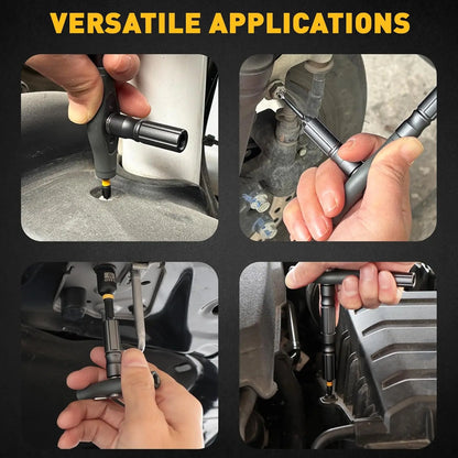 46 in 1 Magnetic Ratchet Screwdriver Set, Multi-Bit Screwdriver Kit, Nut Driver Set, Detachable Ratchet Handle with Storage Case, Repair Tool Kit for Furniture, Computer, Bicycle