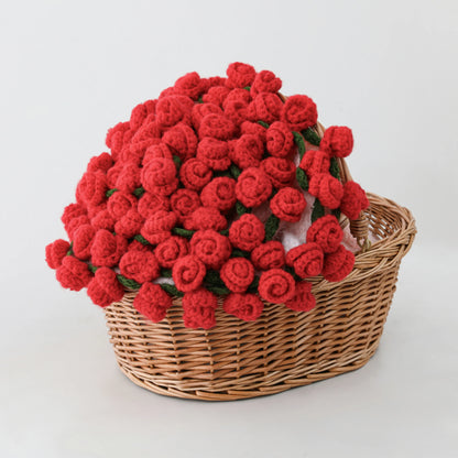【Mother'S Day Gift】Crochet Flowers Bouquet Blanket, Handmade Rose Knitted Blanket, Romantic Gift for Girlfriend, Birthday, Anniversary, Wedding, Home Decor, Bed, Sofa, Sun Flower,Lily of the Valley#Summervibes
