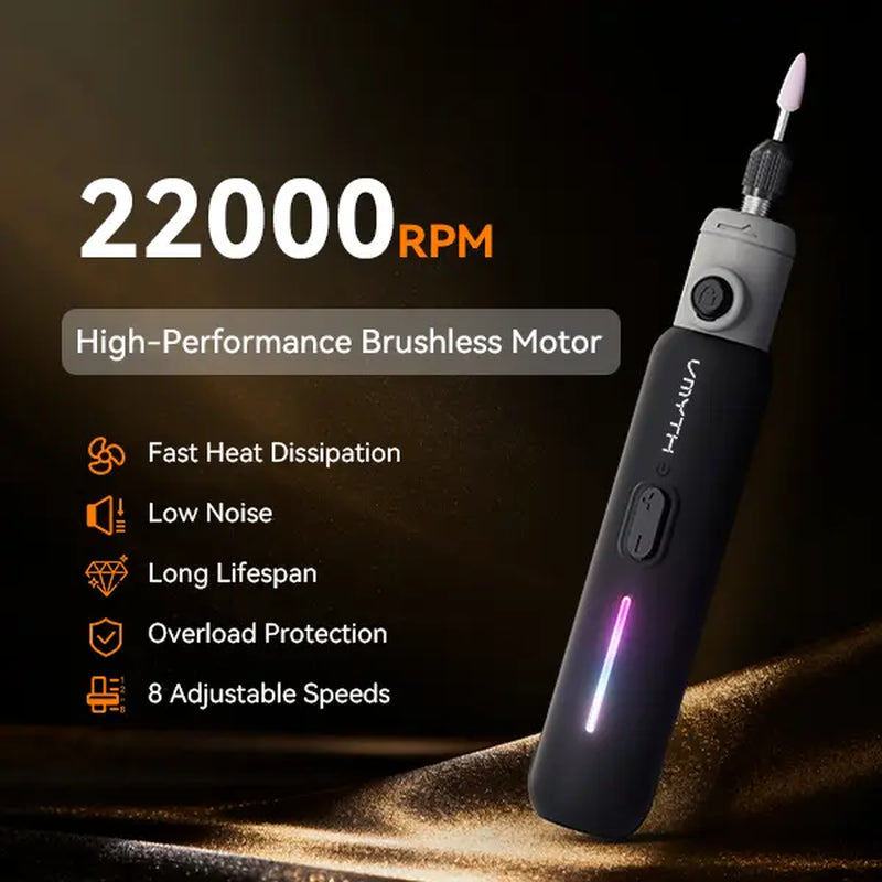 【Summervibes】Vmyth Cordless Rotary Tool Ipen E3, 67PCS, 22000 RPM, 8-Speed Engraving Pen for Sanding, Polishing, Drilling, Carving & Cutting Multi-Speed for Wood Metal Gemstone Carving Polishing Rotary Complete Tool Kit Set for DIY Crafts and 3D Printing