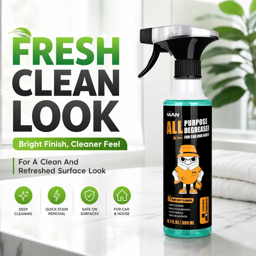 Nuan Heavy Duty Degreaser Professional High-Efficiency Degreaser, Fast Grease & Grime Removal, Time-Saving & Labor-Saving!Nuan Heavy Duty Degreaser