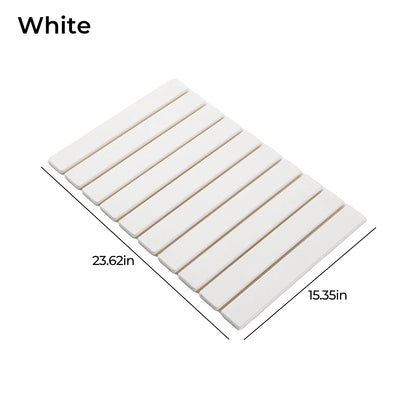 Large Diatomaceous Earth Dish Drying Mat 24" × 16", Super Absorbent Quick Dry Countertop Mat, Heat Resistant Non-Slip Eco-Friendly Tableware Draining Pad, Marble Pattern Kitchen Accessories