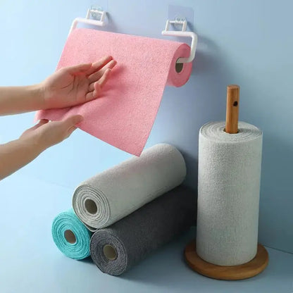 Reusable Microfiber Cleaning Cloth Roll, 196.85-Inch Long Wipe, Kitchen Towel Replacement, Multipurpose Cleaning Cloths, Multi-Purpose Cleaner for Home Use Summervibes
