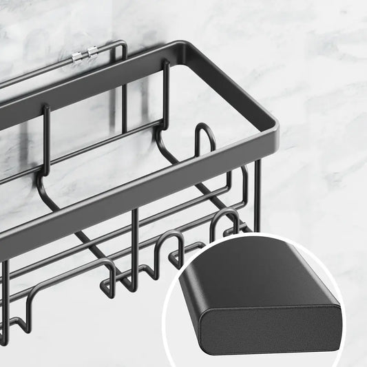 【Veken】Shower Caddy 3-Pack / 6-Pack, Advanced Rustproof Design, No Drilling Adhesive Shelves, Rack with Soap Holder, Large Capacity Bathroom Organizers and Storage, Wall-Mounted Kitchen & Home Decor
