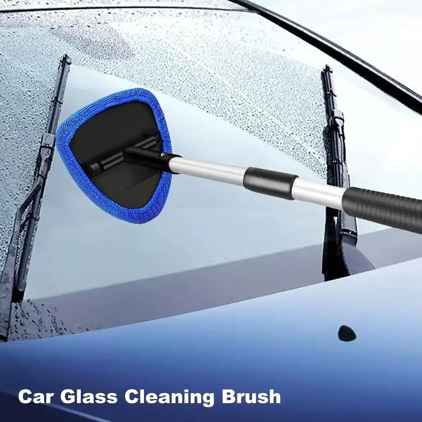【Today'S Special】Windshield Cleaning Tool, Microfiber Car Window Cleaner with 4 Reusable and Washable Microfiber Pads and Extendable Handle，Cleaning Products，Cleaning Products Mop，2026 Upgraded