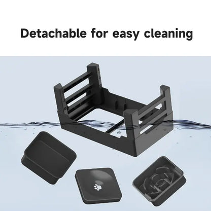 GOYJOY Adjustable Elevated Dog Bowls with Anti-Slip Design - Ergonomic Raised Feeding Station for Dogs and Cats, Featuring Slow Feeders and No-Spill Water Bowl, Suitable for Small to Large Pets