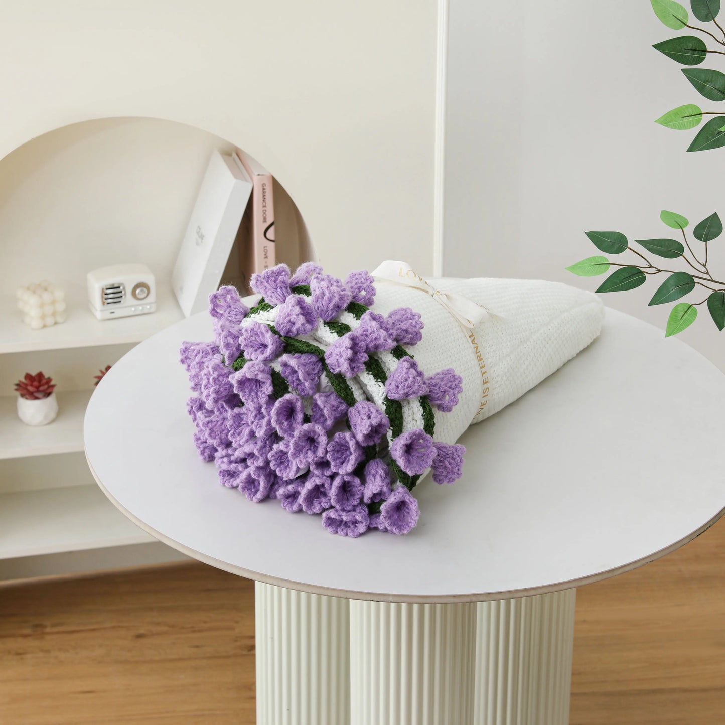 【Mother'S Day Gift】Crochet Flowers Bouquet Blanket, Handmade Rose Knitted Blanket, Romantic Gift for Girlfriend, Birthday, Anniversary, Wedding, Home Decor, Bed, Sofa, Sun Flower,Lily of the Valley#Summervibes
