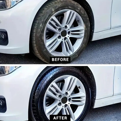 1Pcs 30G Car Tire Renovation Paste Black Tire Polish Restores Faded Tire Long Lasting Gloss Small Bottle Portable Auto Care Essential Ideal Gift for Father Husband Boyfriend